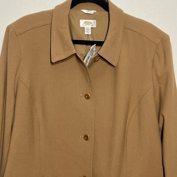 Talbots Vintage Wool Business Blazer Jacket Minimalist 20W Petite Made In Japan - Picture 5 of 11